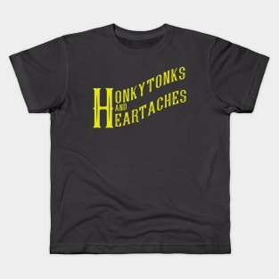 Honkytonks And Heartaches Kids T-Shirt